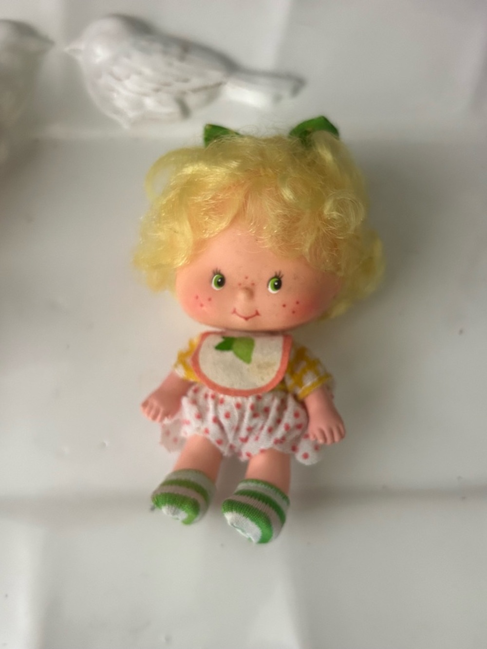 Vintage 1970s Yellow-Haired Strawberry-shortcake Lem n Ada doll lemony tyke
